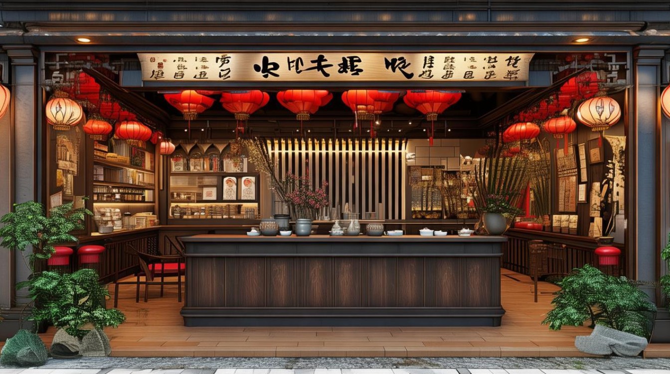 奶茶铺子装修效果图