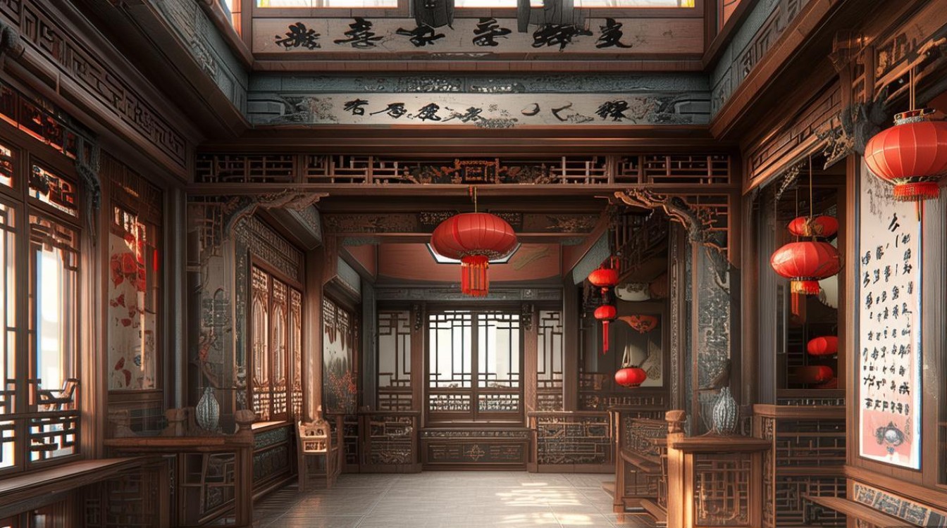 小区中式装修效果图