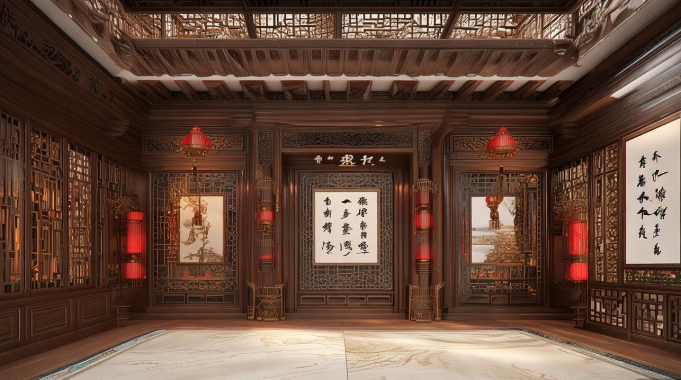 小区中式装修效果图