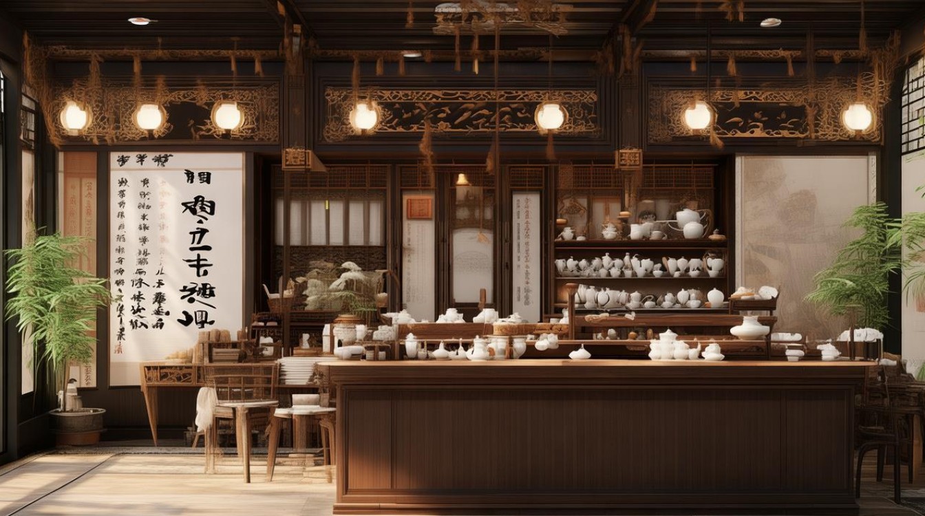 卖茶店装修效果图