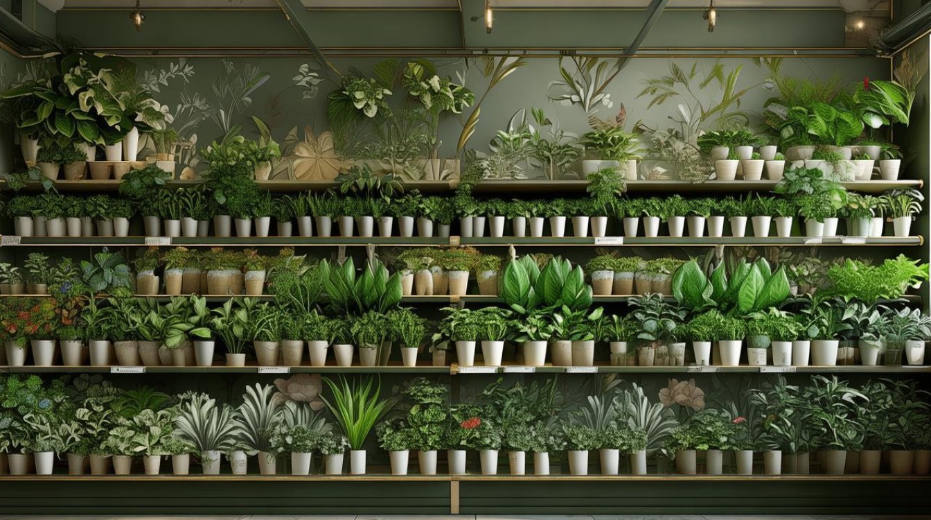植物店铺装修效果图