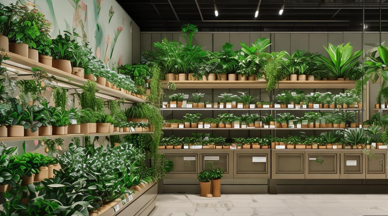 植物店铺装修效果图