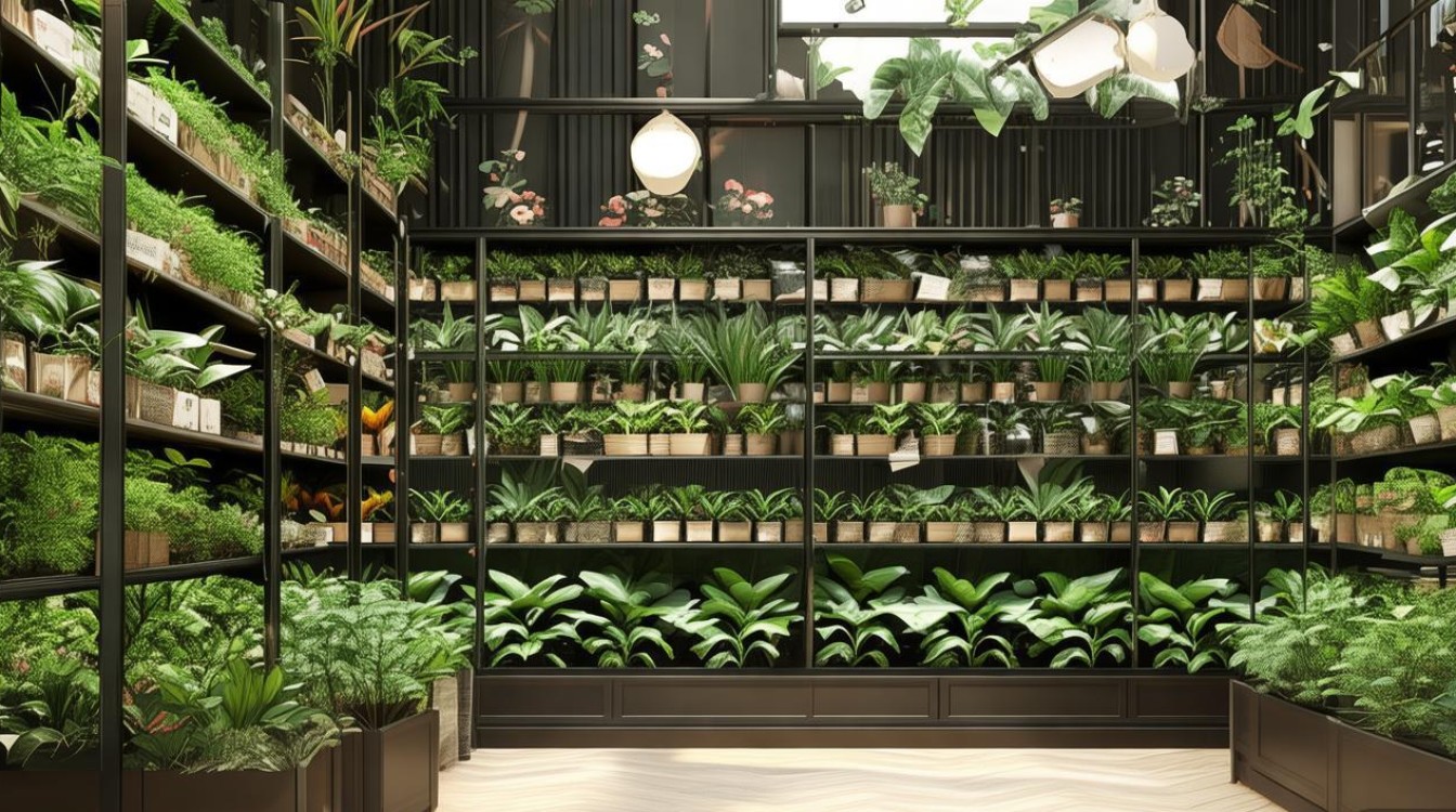 植物店铺装修效果图