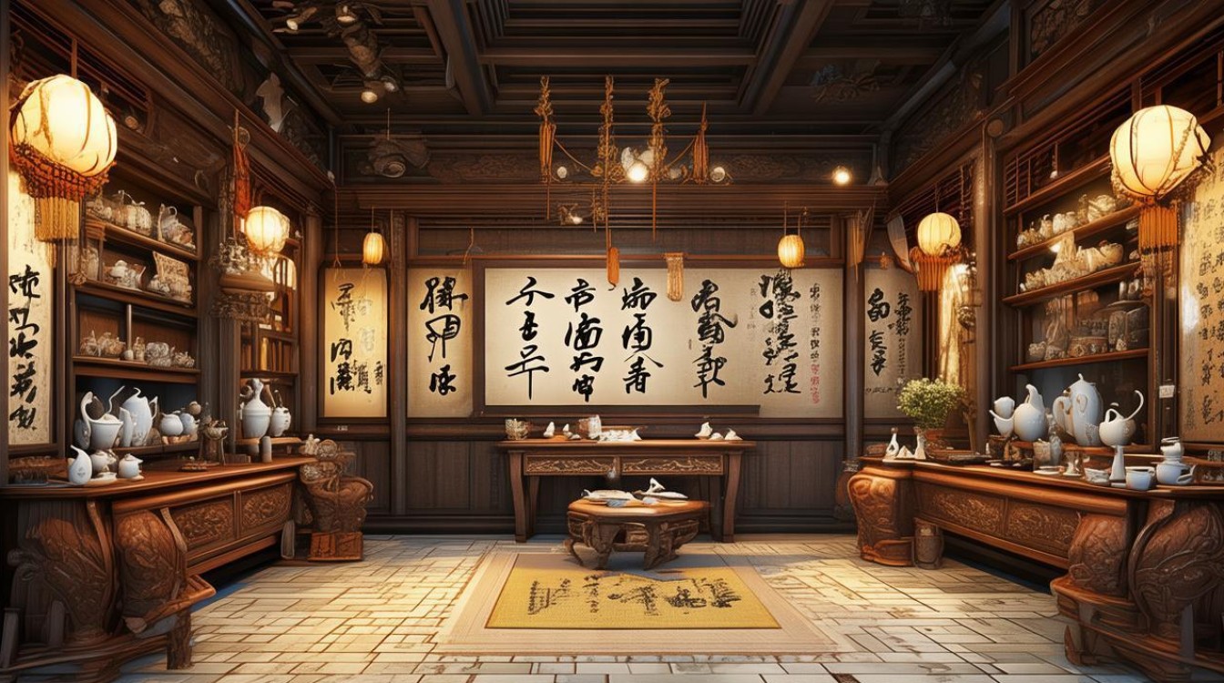 中式茶店装修效果图