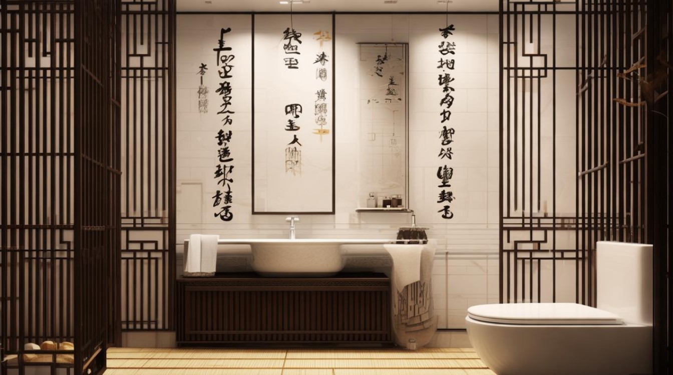 卫生间新中式画