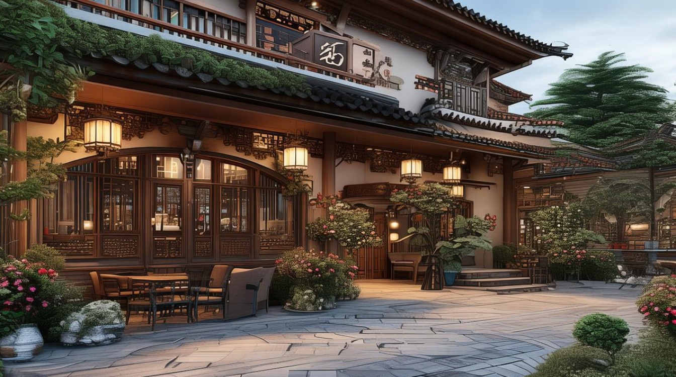 饭店户外装修效果图