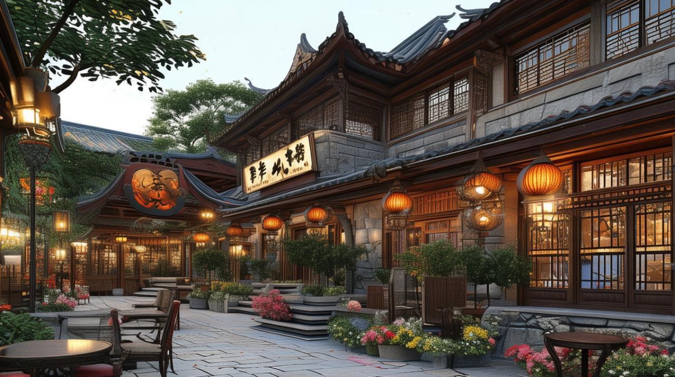饭店户外装修效果图