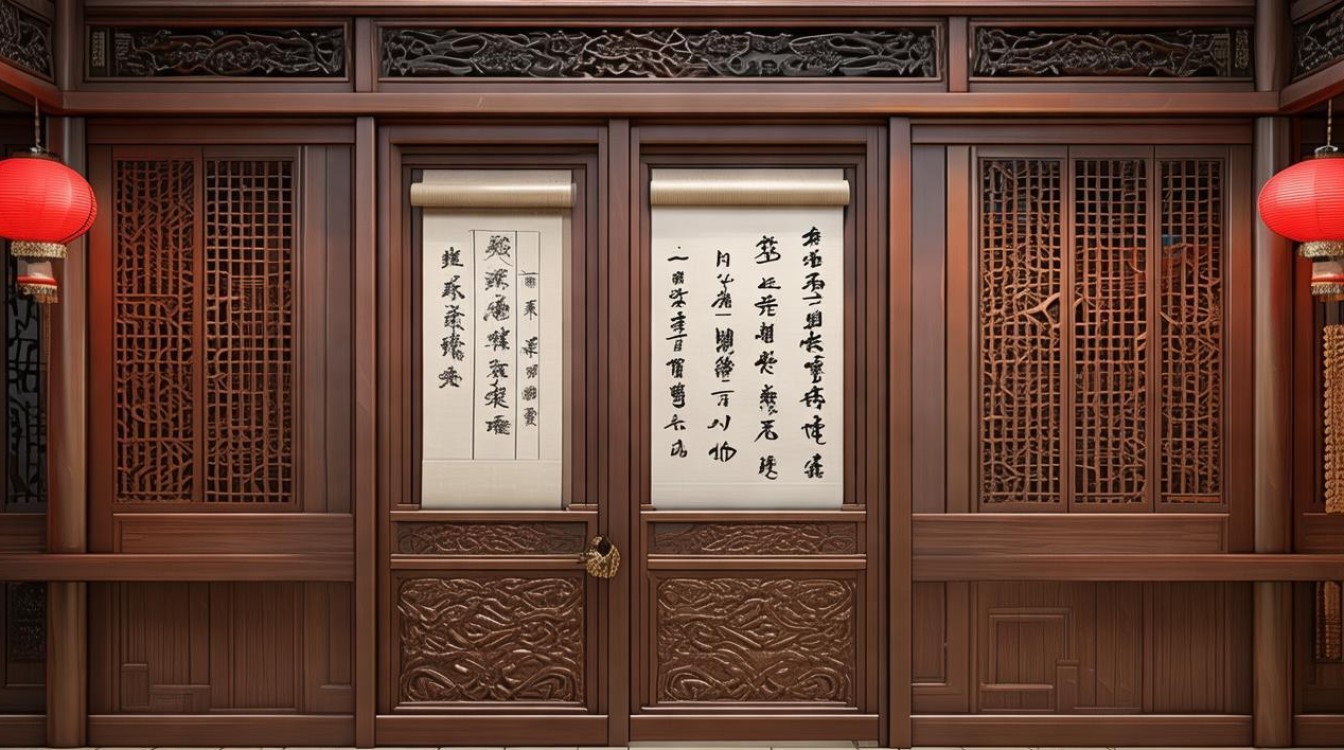 中式装修暗门效果图