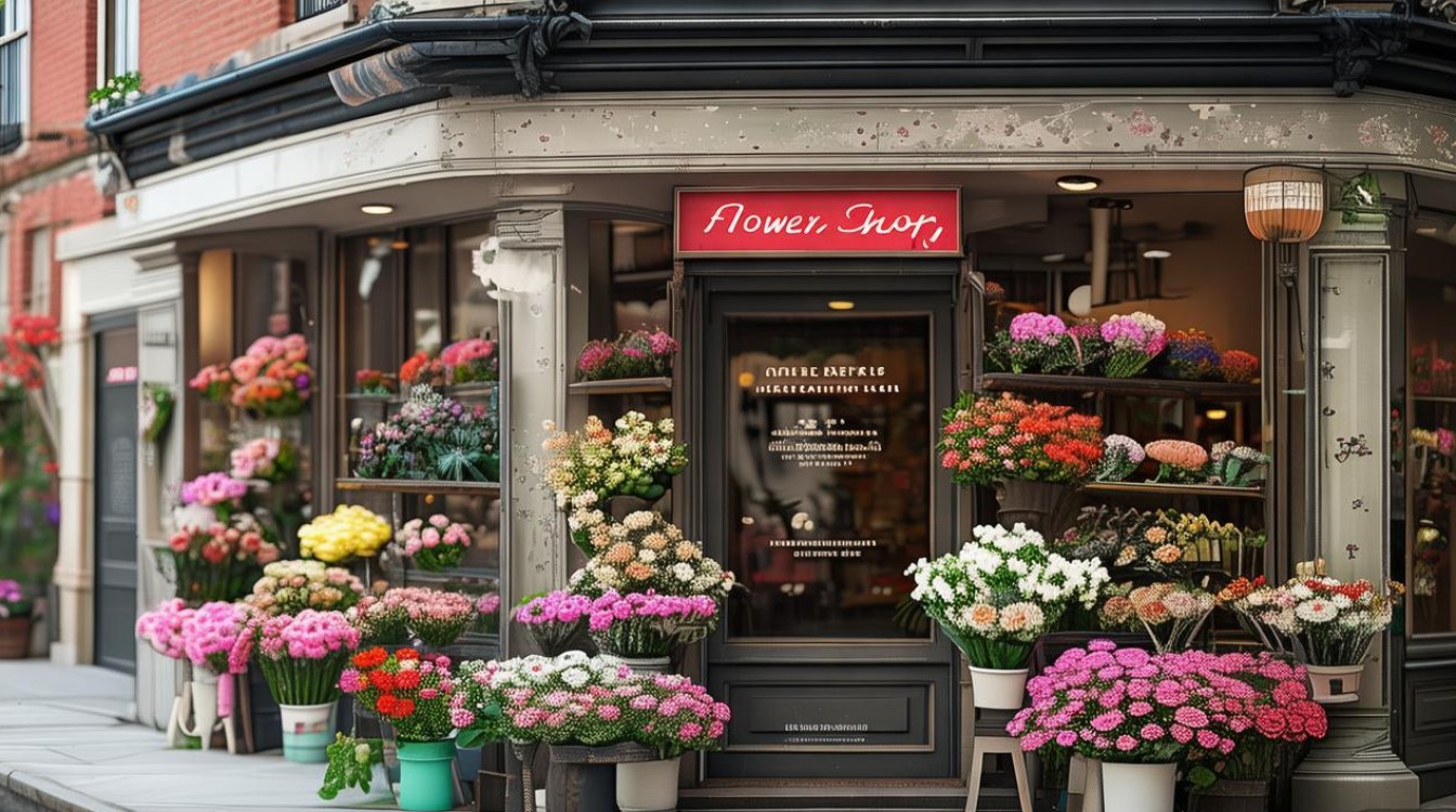 转角花店装修效果图