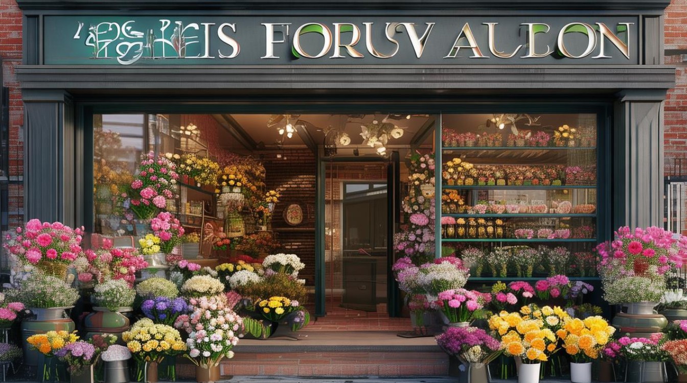 转角花店装修效果图