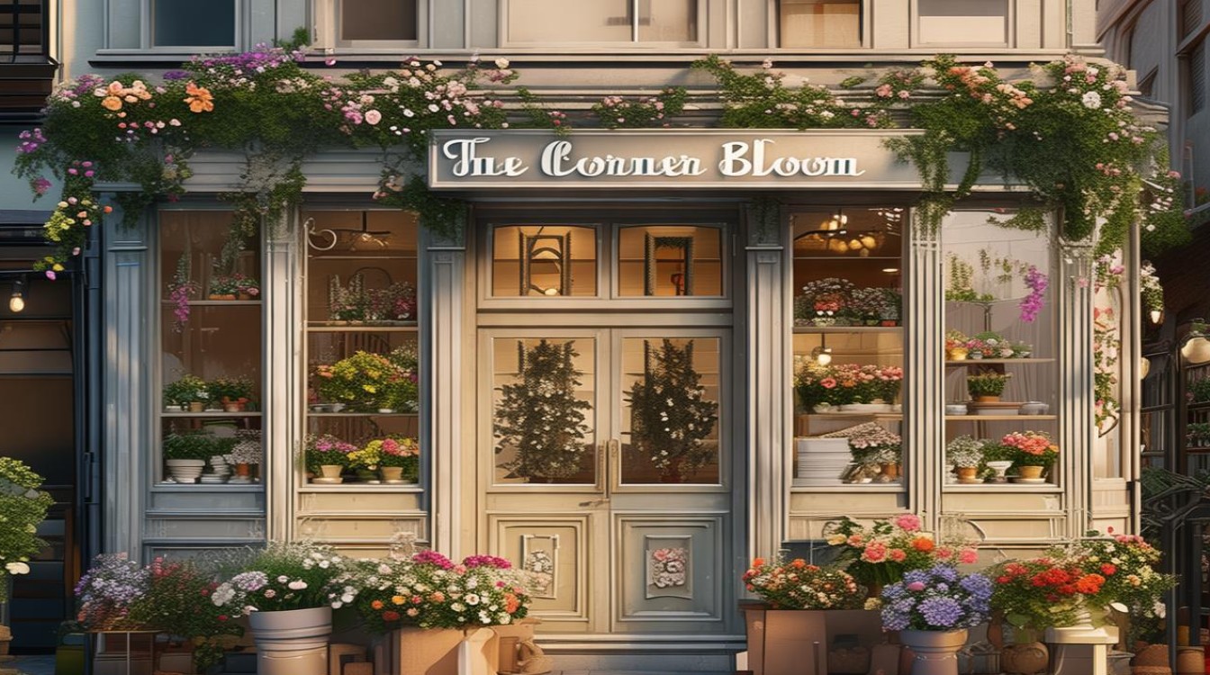 转角花店装修效果图