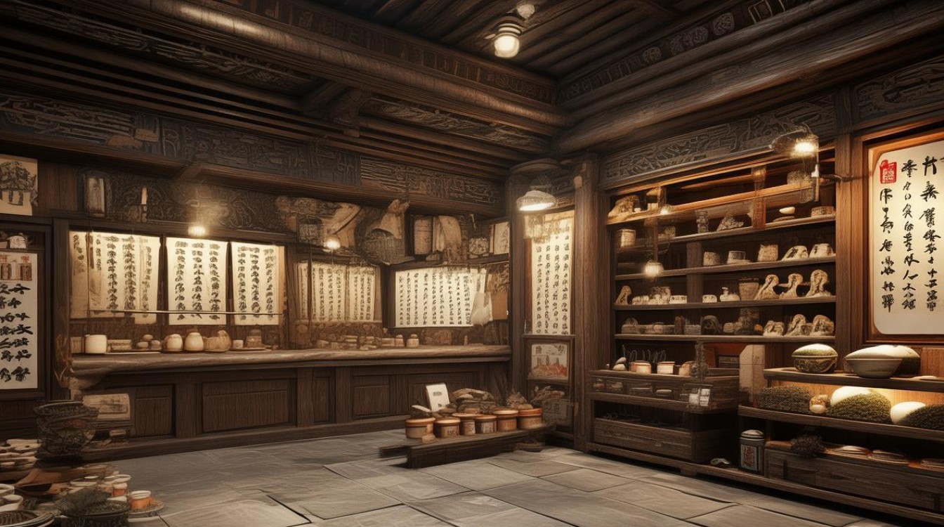仿古茶店装修效果图