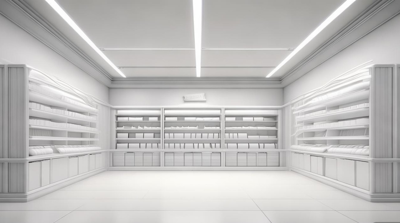 白色店铺装修效果图