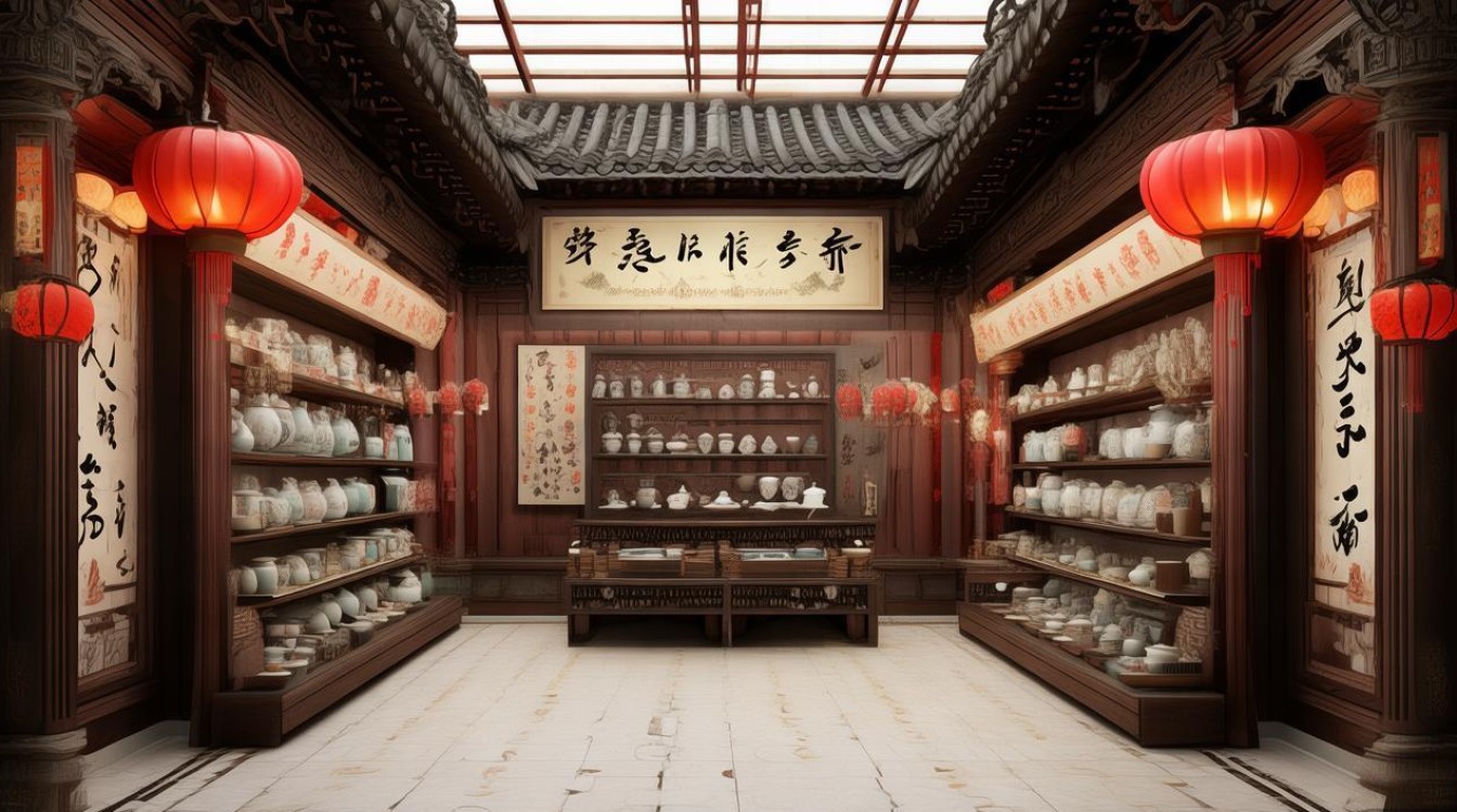 商铺中式装修效果图