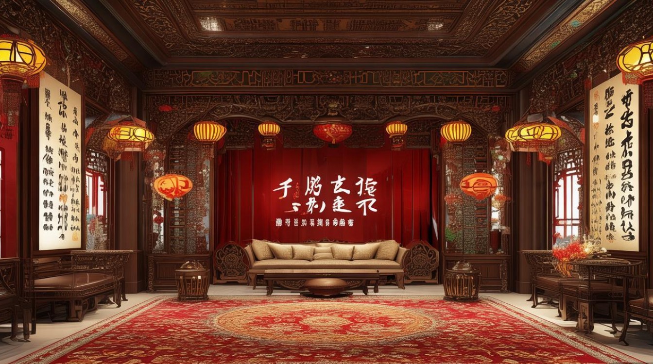 中式喜庆装修效果图