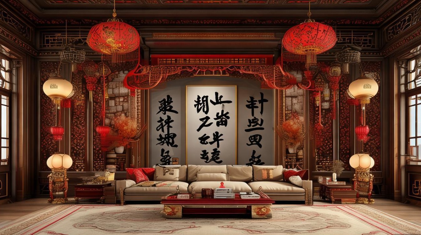 中式喜庆装修效果图