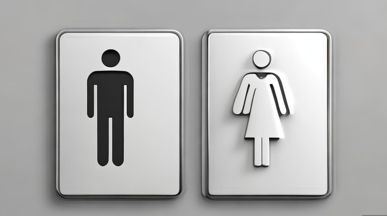 男女卫生间标示