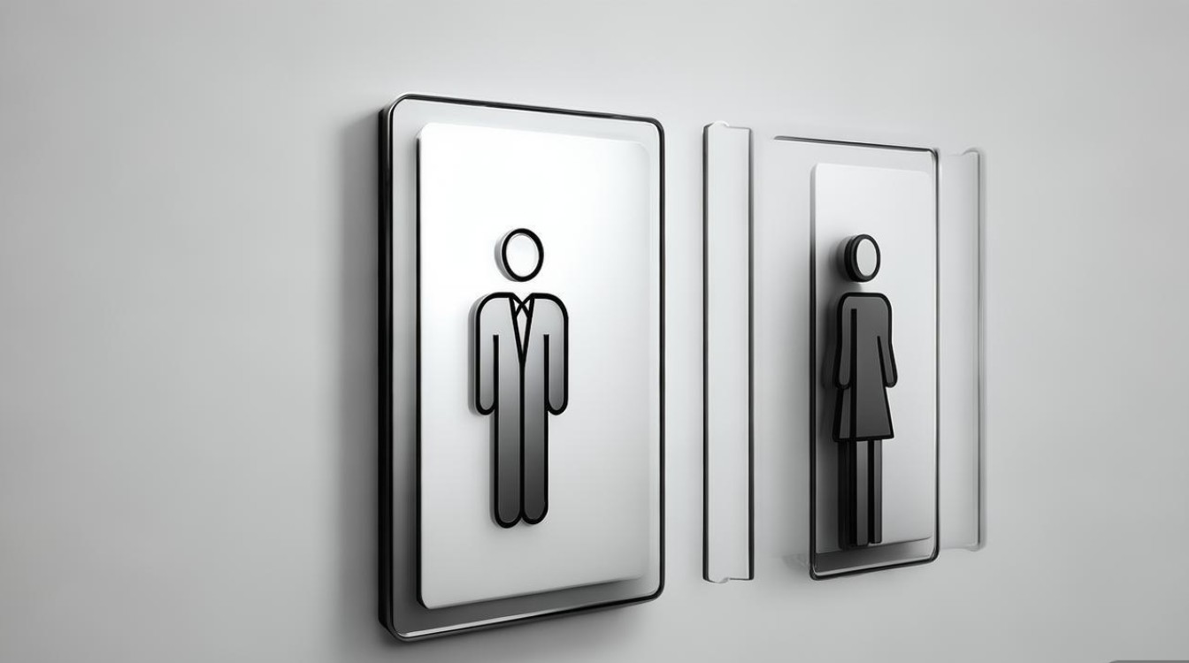 男女卫生间标示