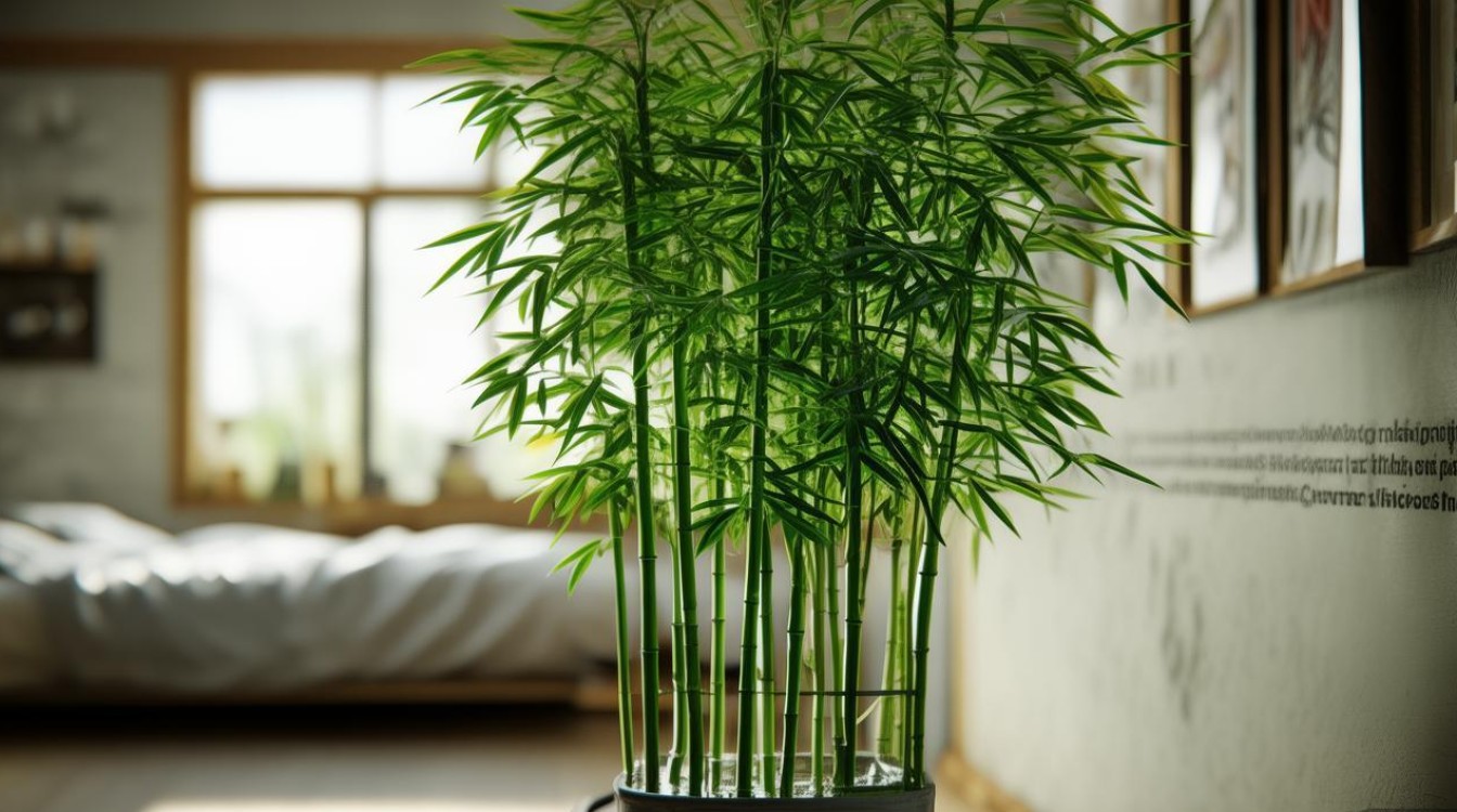 卧室放几根富贵竹
