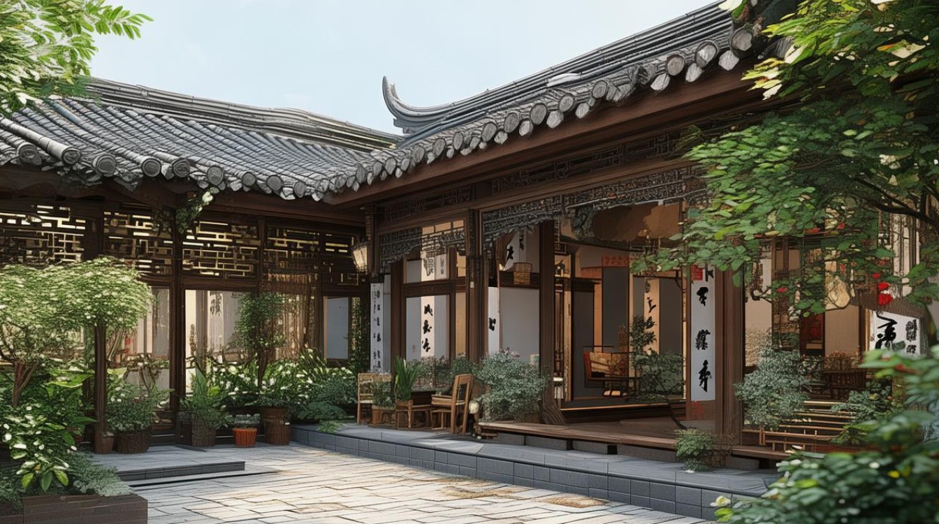 饭店大院装修效果图