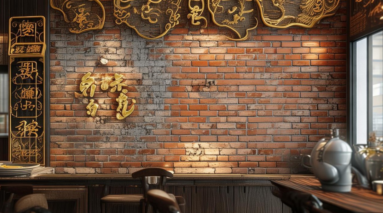 饭店砖墙装修效果图