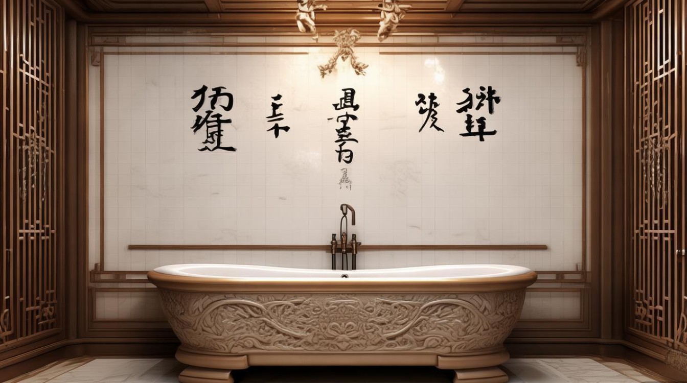 中式浴缸装修效果图