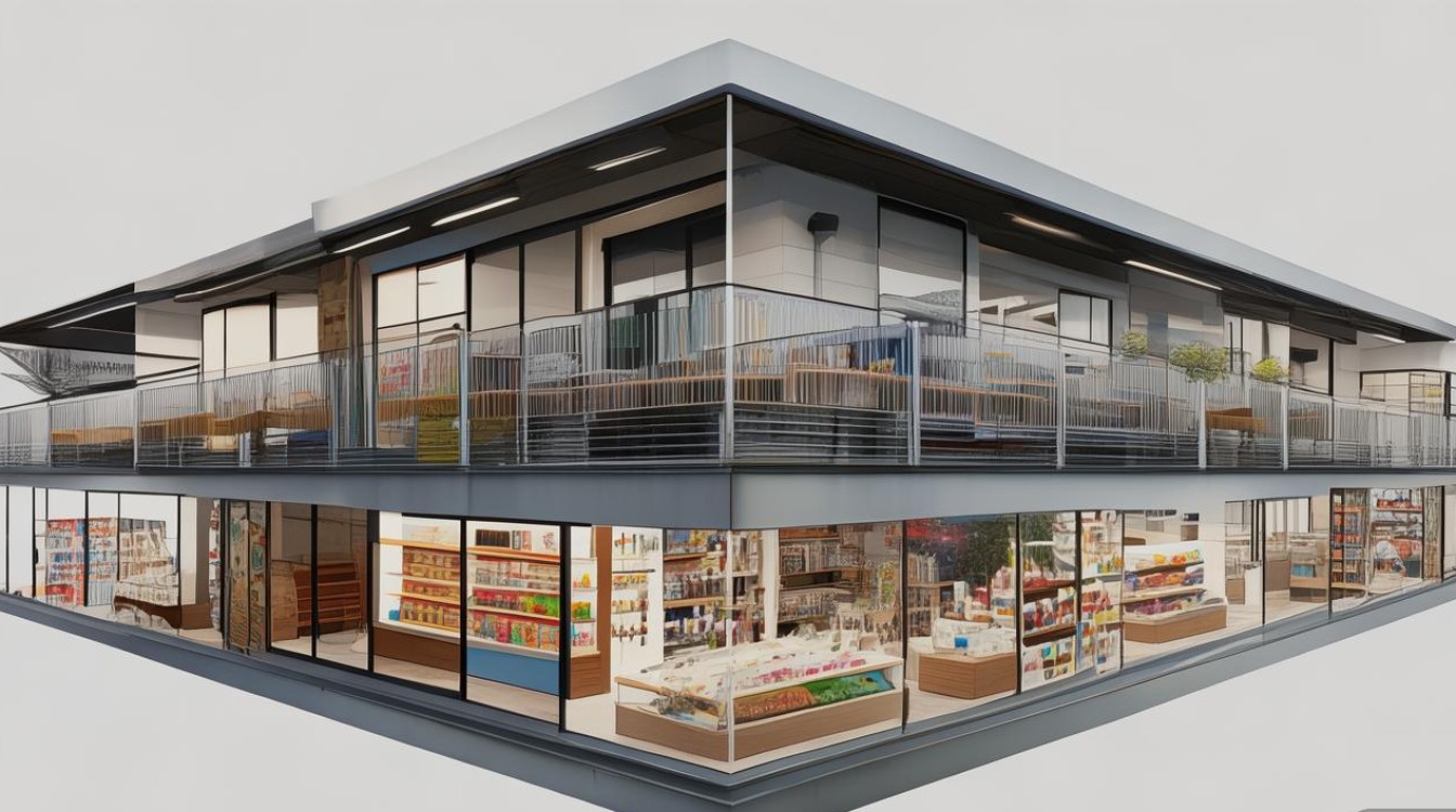 店铺双层装修效果图