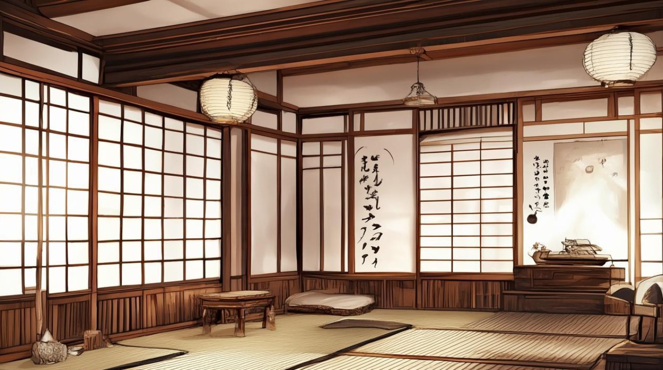 手绘日式卧室
