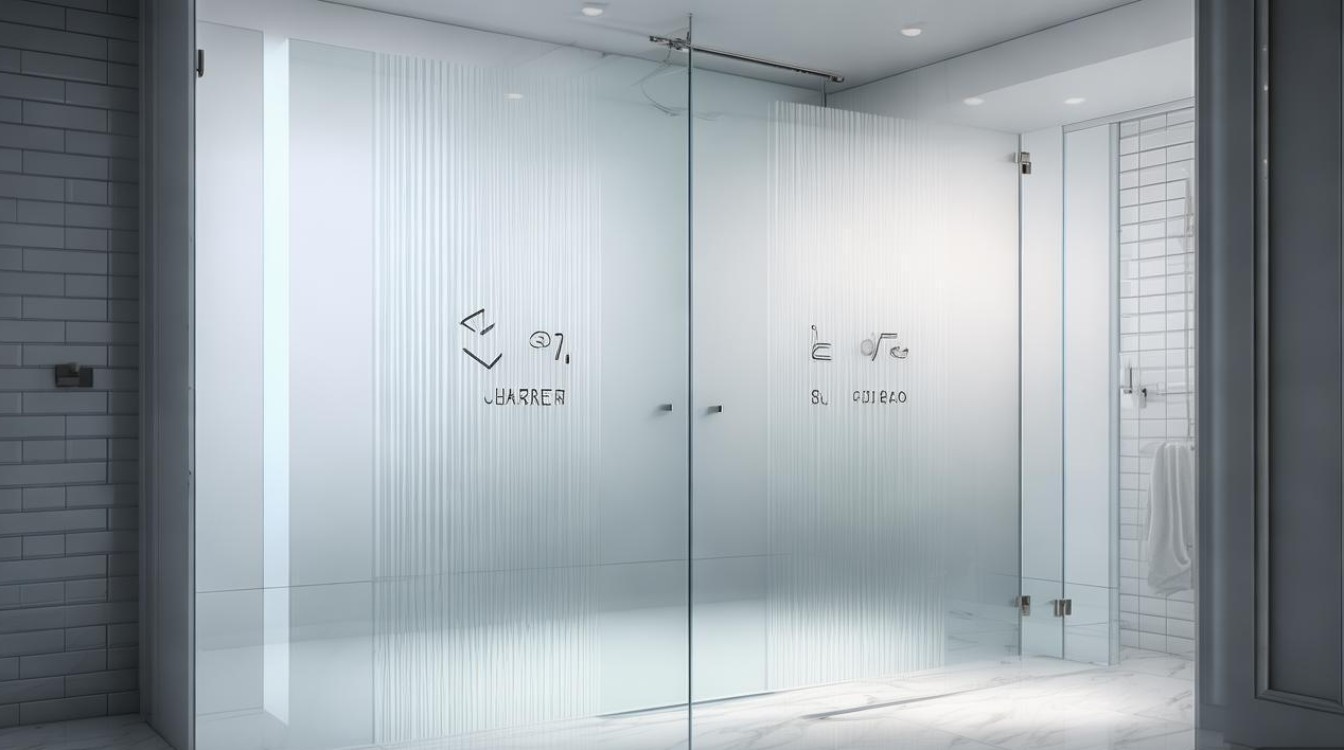 卫生间磨砂隔断效果图