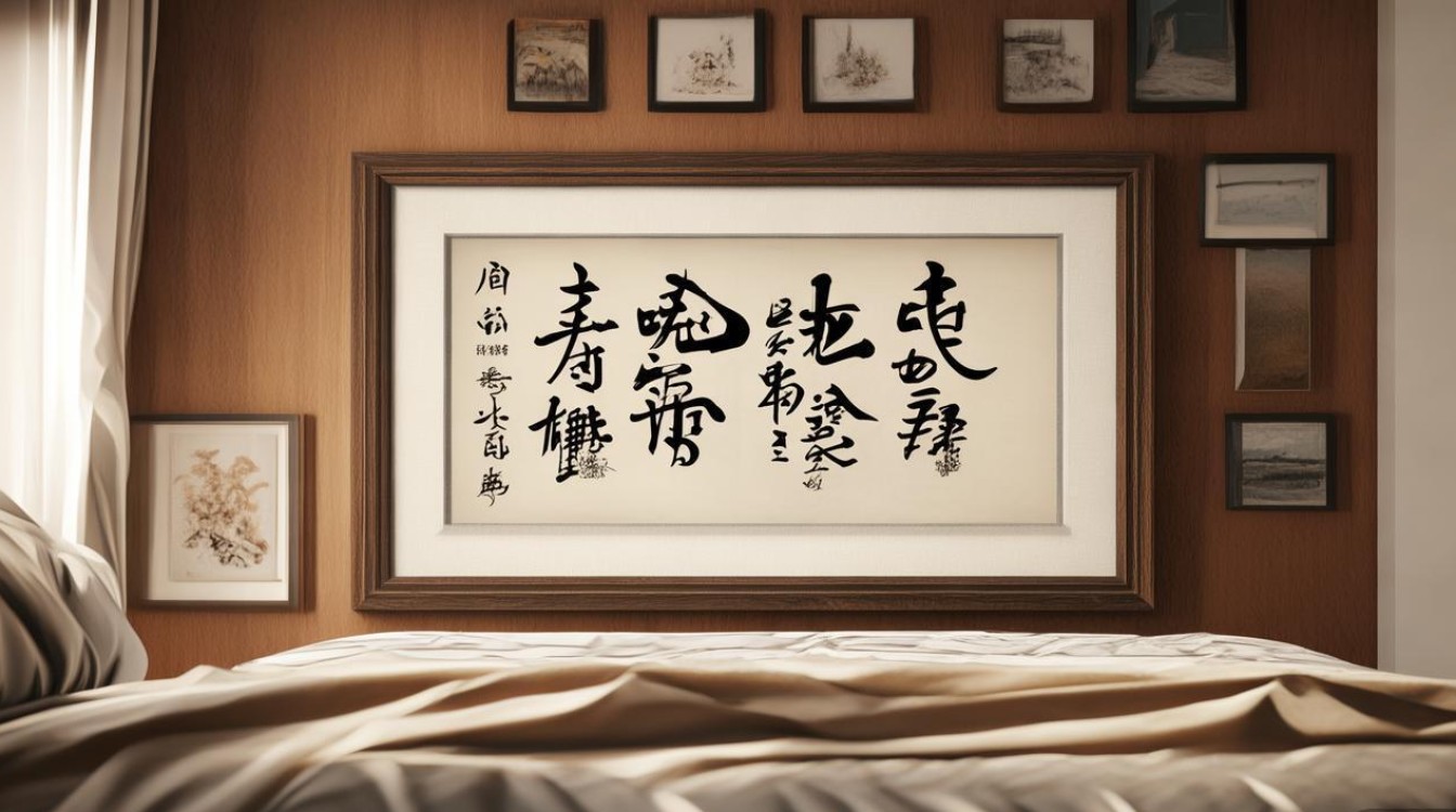 卧室挂字挂哪里