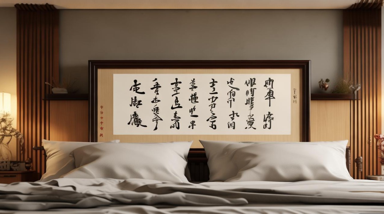 卧室挂字挂哪里