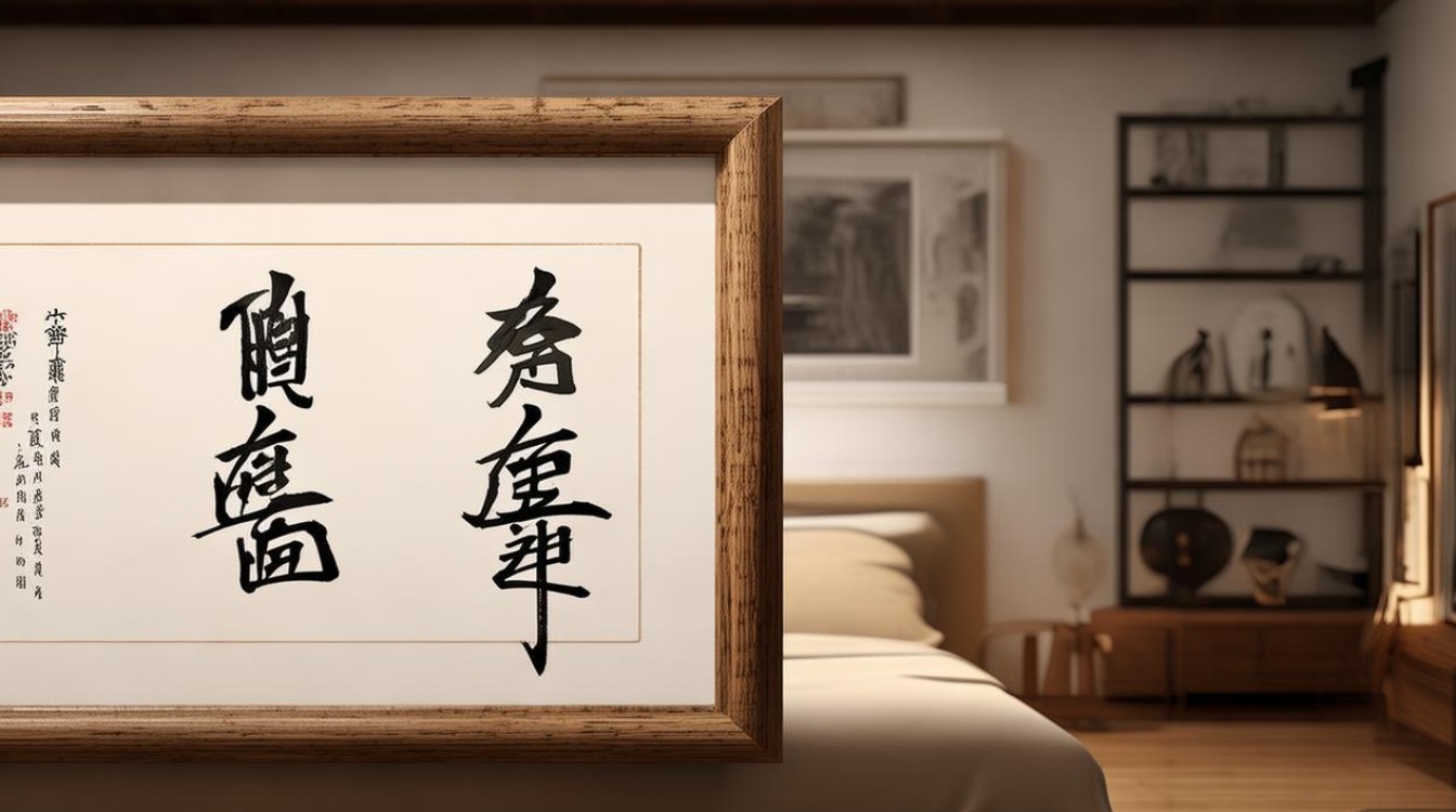 卧室挂字挂哪里