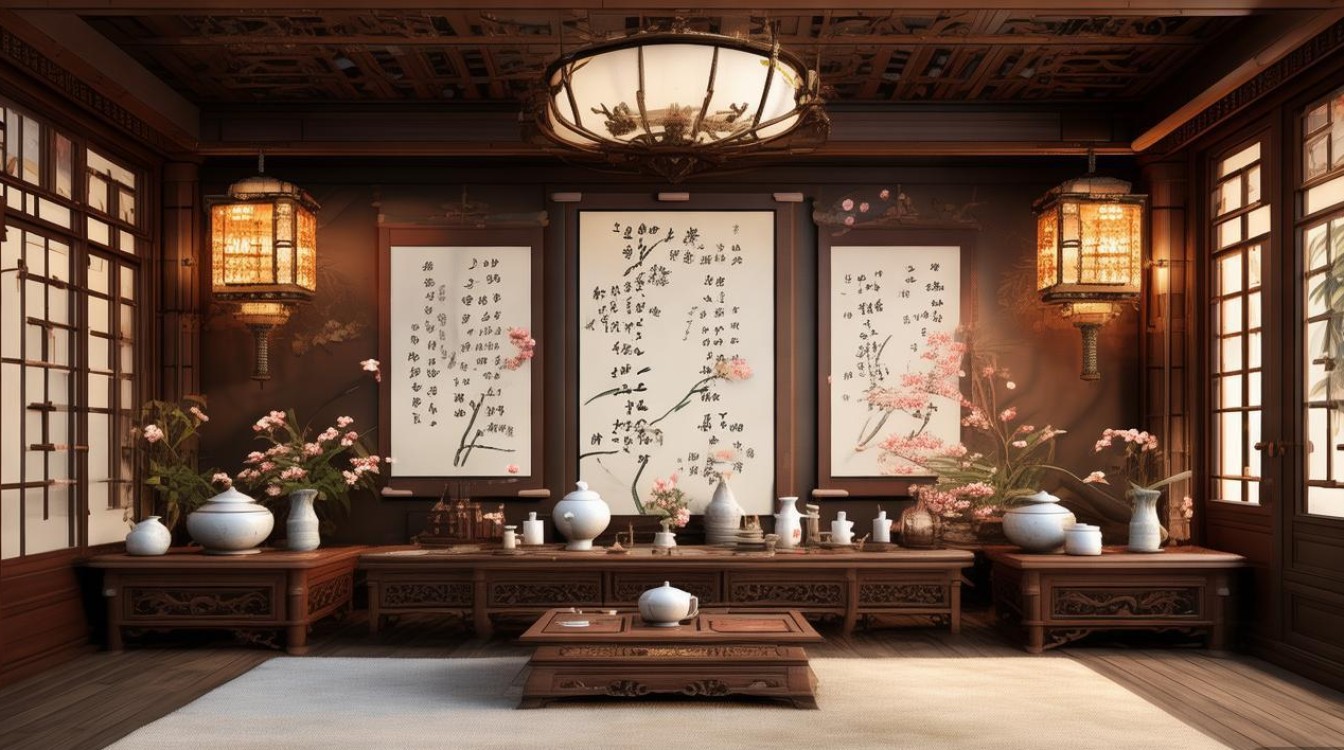 中式茶艺装修效果图