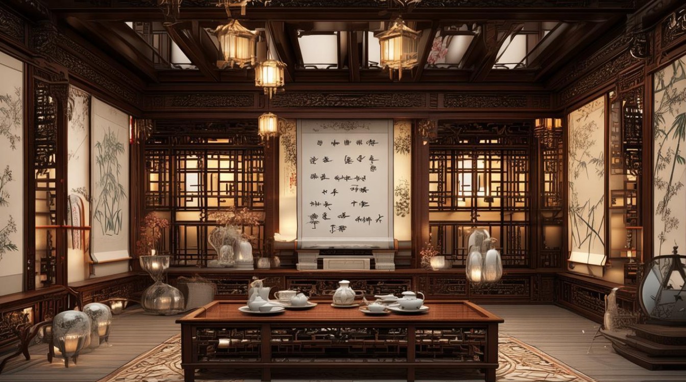 中式茶艺装修效果图