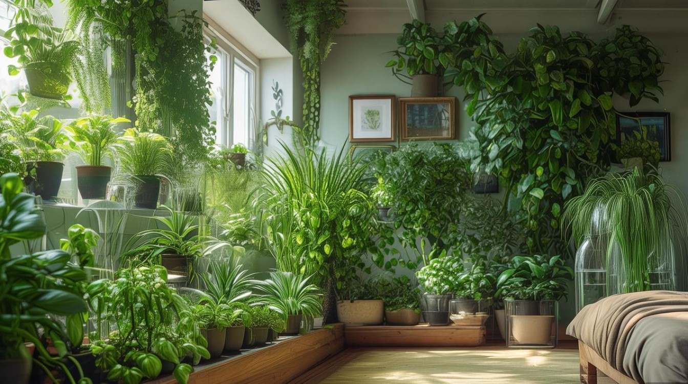 卧室水培植物