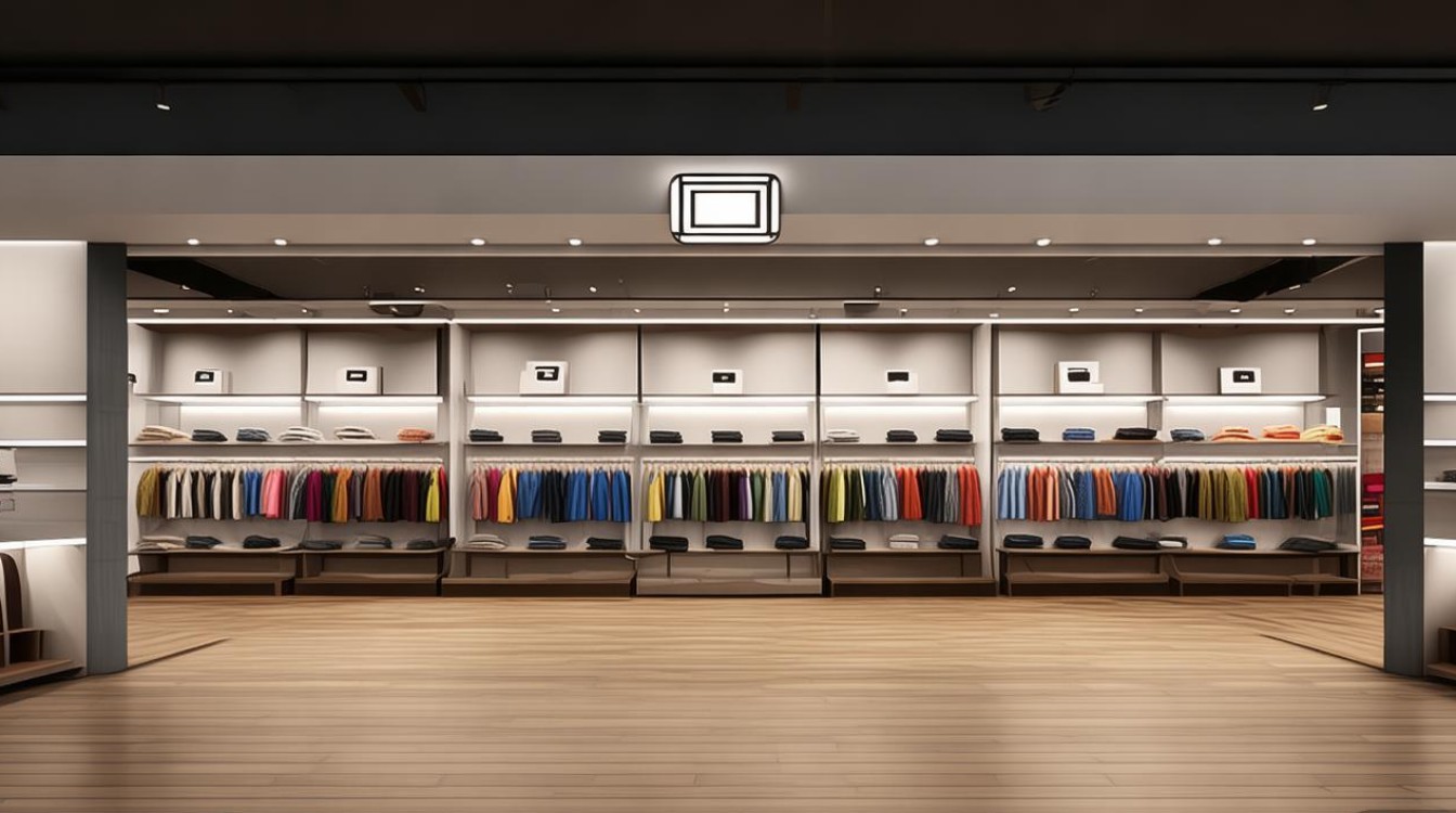 正方形服装店装修效果图