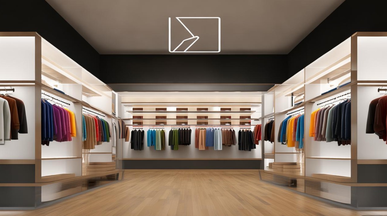 正方形服装店装修效果图