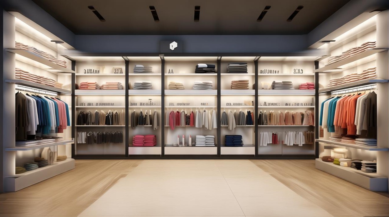 正方形服装店装修效果图